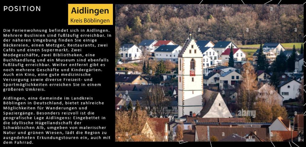 Willkommen Im Casa Felice, Der Wohlfuehl Oase Mit Balkon, 4 Betten Und Homeoffice Platz Aidlingen Esterno foto